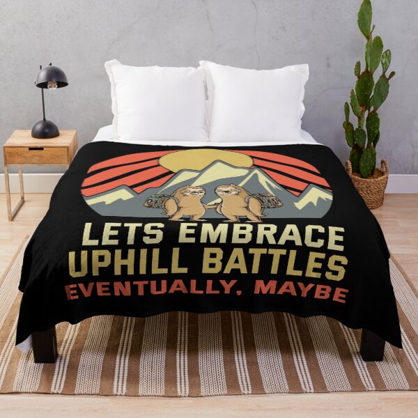 Item preview, Two Sloths Hiking Embrace Uphills Battle Eventually Maybe - Orange designed and sold by willmmcintosh.