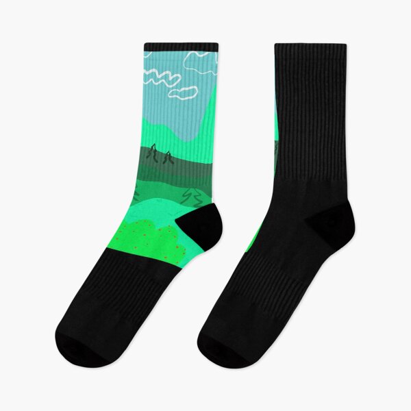 Item preview, abstract green forest with hills landscape   designed and sold by LAURENRACKEY.