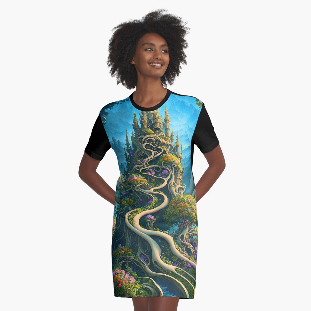 Item preview, Graphic T-Shirt Dress designed and sold by blackhalt.