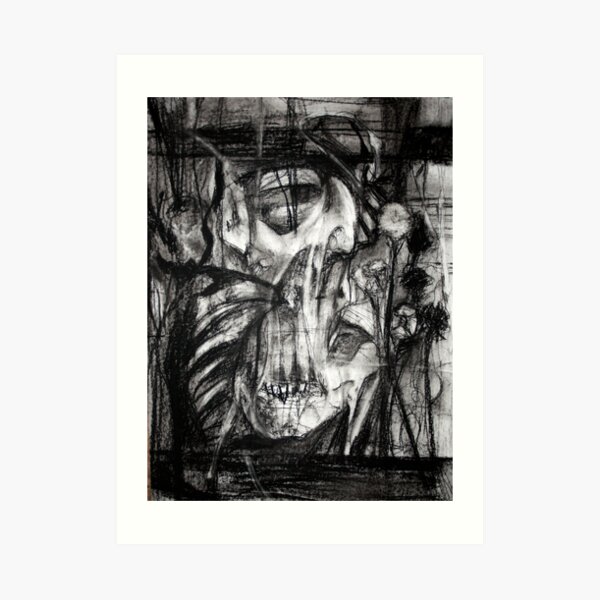 self portrait as sung by molko Art Print