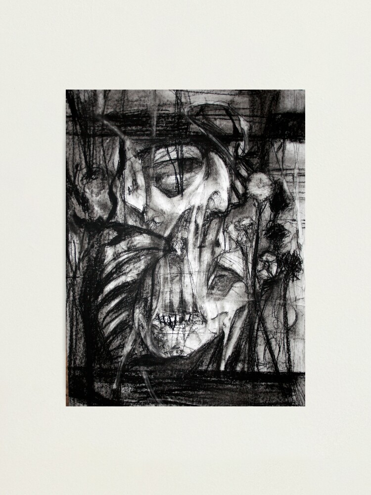 Alternate view of self portrait as sung by molko Photographic Print