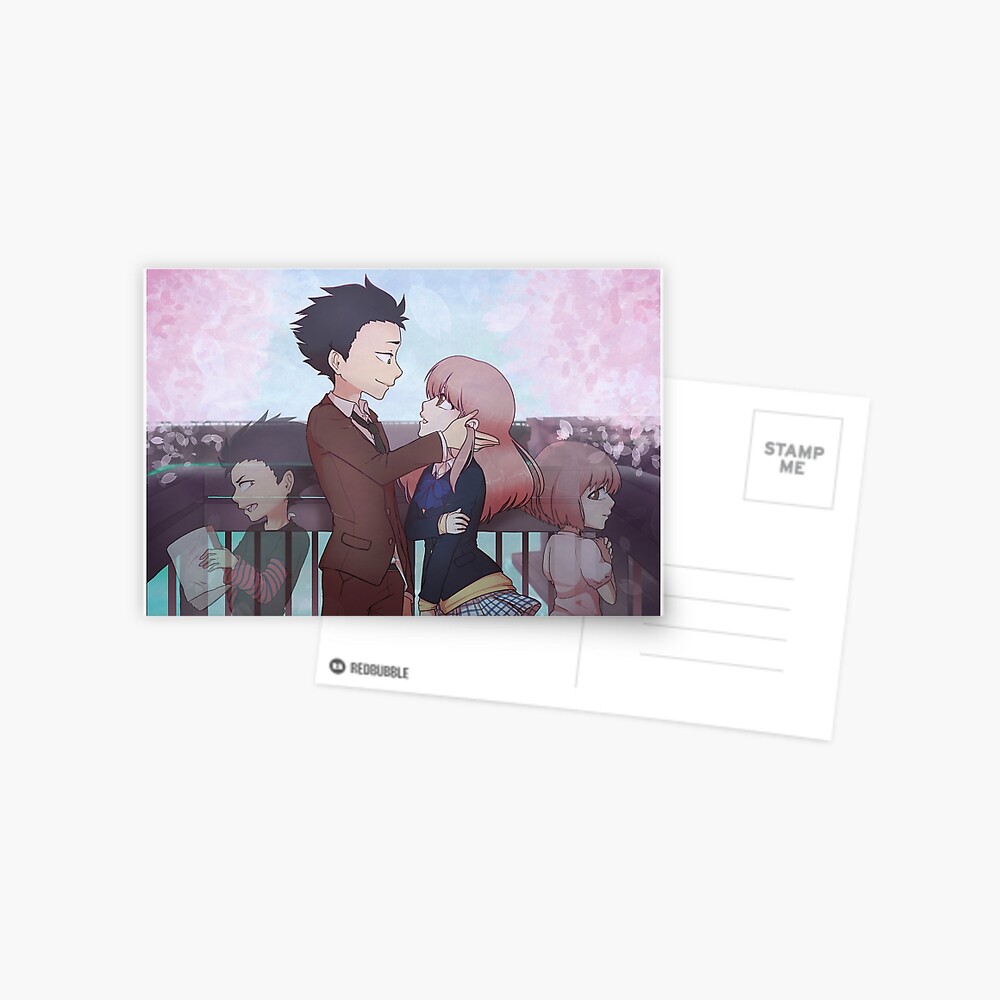 Koe No Katachi A Silent Voice Greeting Card By Linamomokoart Redbubble