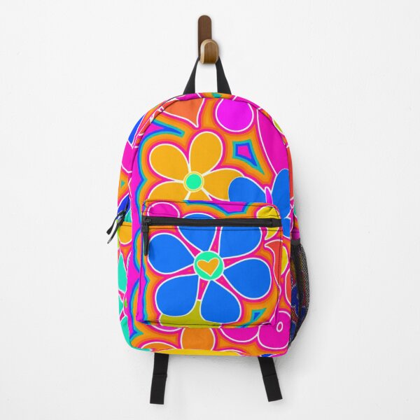 Item preview, Bright Pop Art Colorful Peace and Love Flower Power Art designed and sold by Alondra.