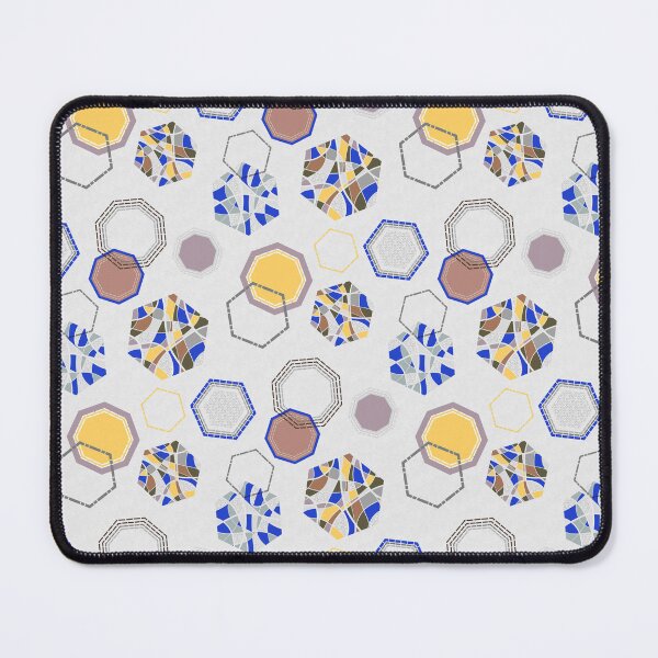 Item preview, Geo minimal funny nordic style ultramarine and brown designed and sold by Alessandro Remo Mazzoni Remotextiles.