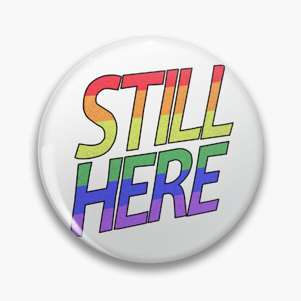 Item preview, Still Here - Rainbow Text designed and sold by BackgroundPixel.