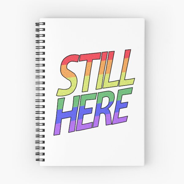 Item preview, Still Here - Rainbow Text designed and sold by BackgroundPixel.
