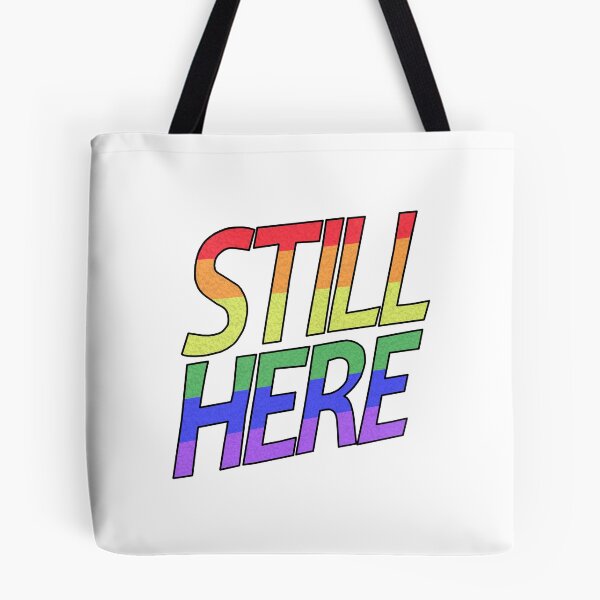 Item preview, Still Here - Rainbow Text designed and sold by BackgroundPixel.