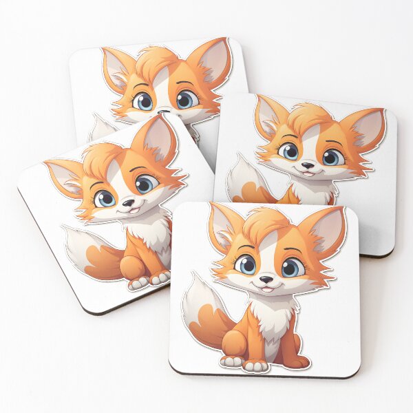 Item preview, Cute Fox Logo Design designed and sold by wannapong.