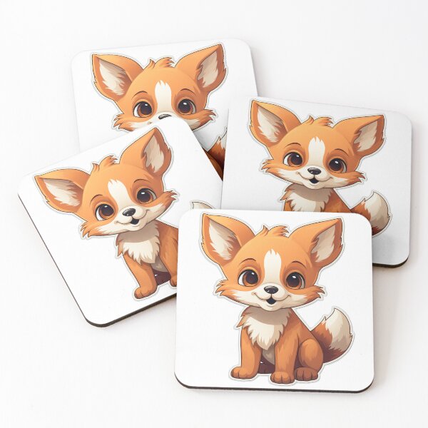 Item preview, Cute Fox Logo Design designed and sold by wannapong.