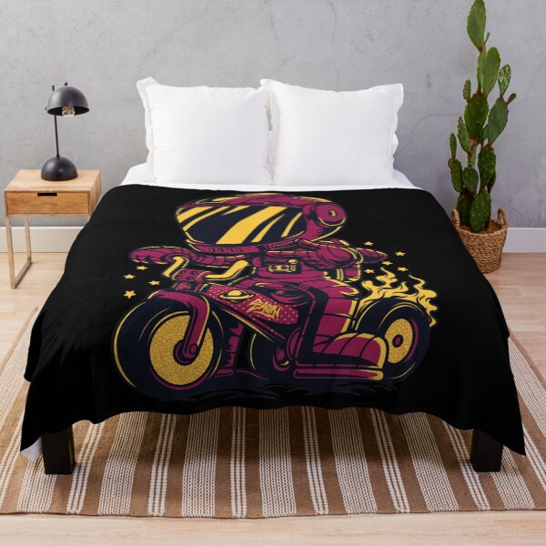 Item preview, Retro comic cartoon biker - cartoon bike rider designed and sold by LAURENRACKEY.