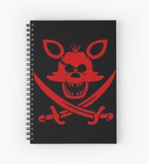 Five nights at freddys fnaf 1 2 3 foxy Spiral Notebook