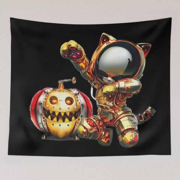 Item preview, Happy Halloween Dancing Metallic Cyberpunk designed and sold by Metallican.