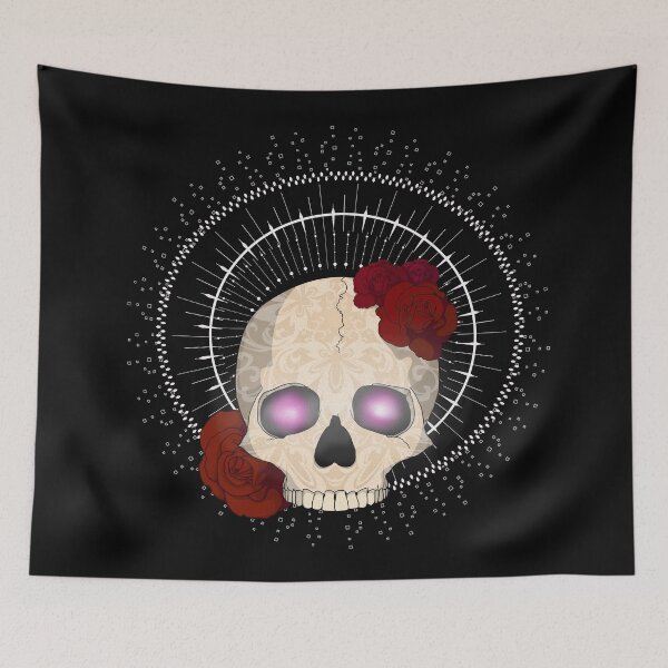 Item preview, Skull with Roses designed and sold by Amy--Katie.