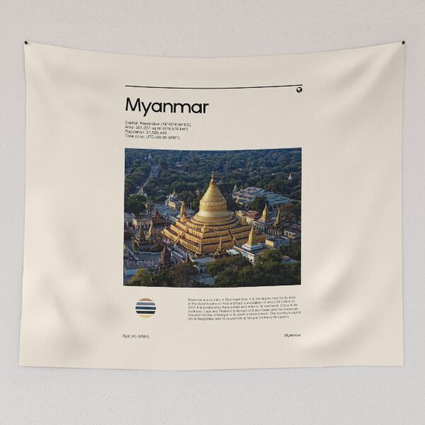 Item preview, Visit Myanmar (Travel poster) designed and sold by RabbitK.
