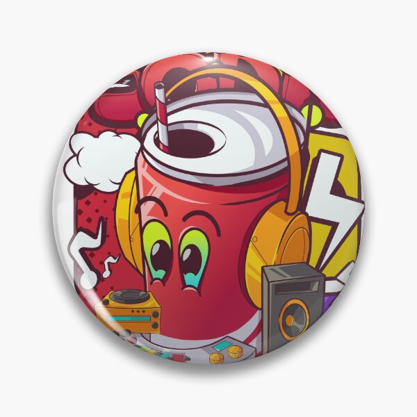 Item preview, Soda can cartoon character pop art concept designed and sold by Alsiq Creativeart.