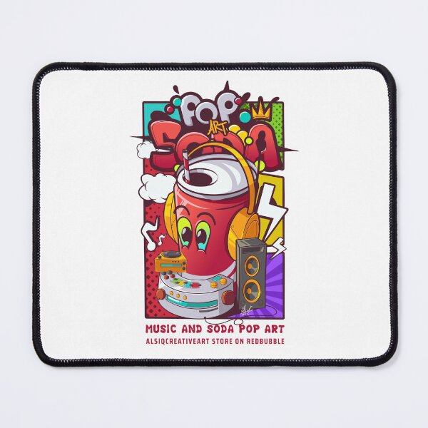Item preview, Soda can cartoon character pop art concept designed and sold by Alsiq Creativeart.