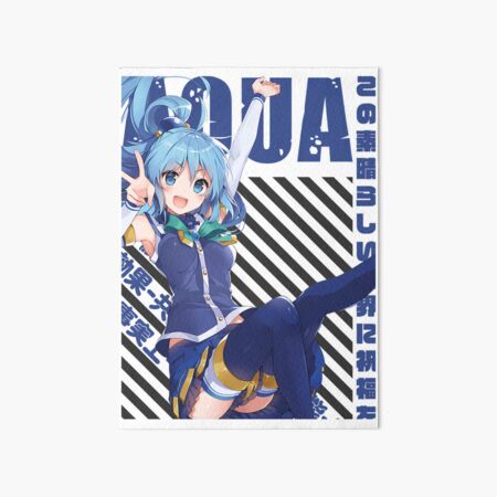 Konosuba - Aqua Art Board Print for Sale by ToodlesLuis