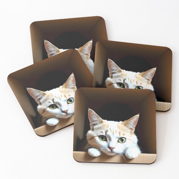 Item preview, Cat inside a box - Modern digital art designed and sold by Ai-michiart.