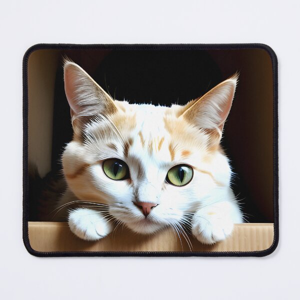 Item preview, Cat inside a box - Modern digital art designed and sold by Ai-michiart.