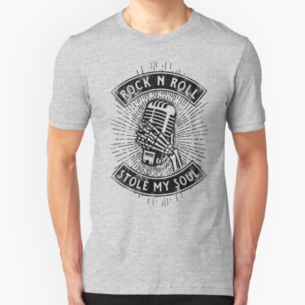 Rock n Roll Stole My Soul Slim Fit T-Shirt