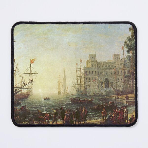 Item preview, Port Scene with the Villa Medici (Claude Lorrain) designed and sold by ArtHistorical.