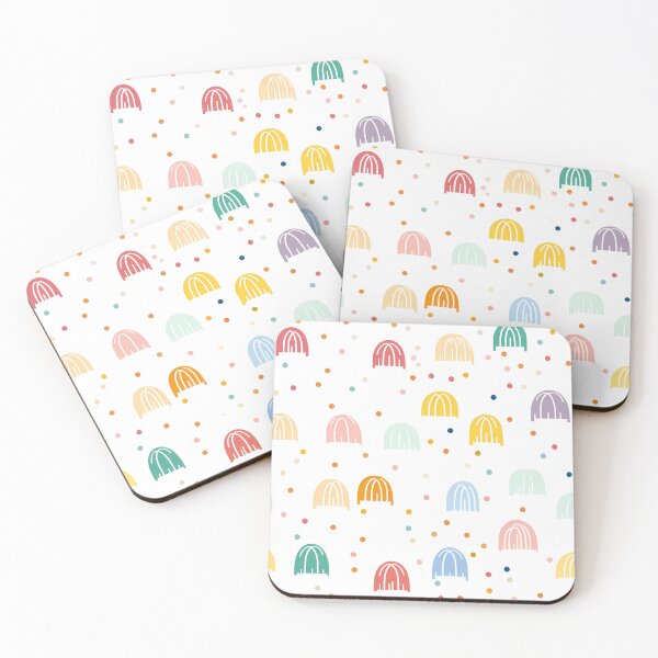Item preview, Minimalist boho mini rainbow pattern designed and sold by BabyDD.