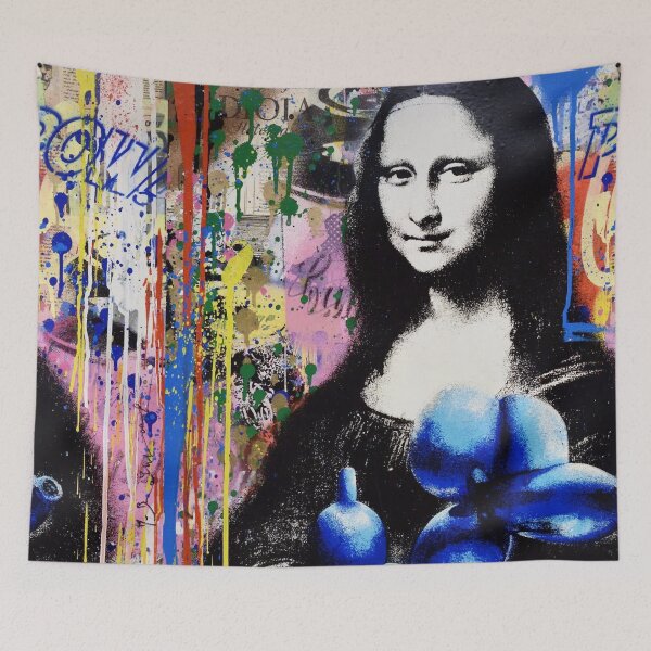 Item preview, Mona Lisa And Dog - Urban Art Mashup designed and sold by Teecha.