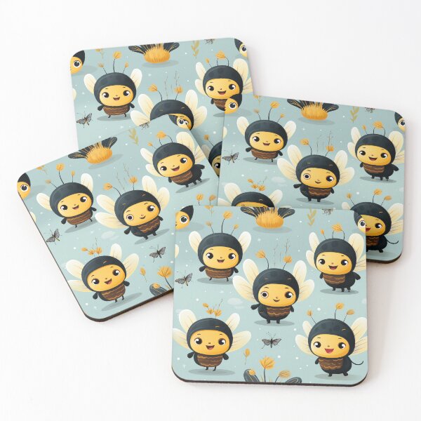 Item preview, ฺBusy bees seamless pattern sublimation design designed and sold by BabydellArt.