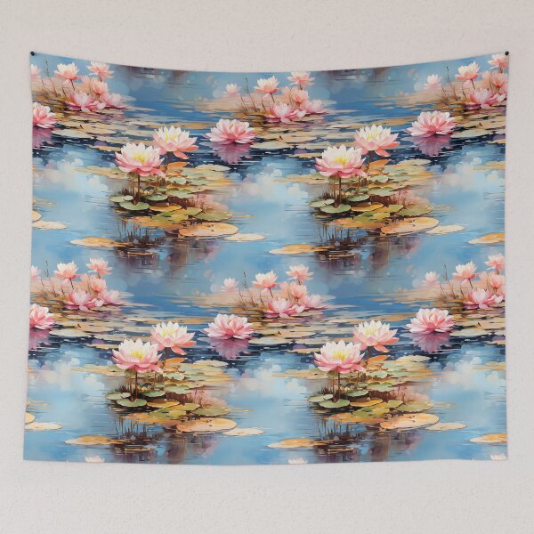 Item preview, Monet Style Water Lilies 7 designed and sold by DigitalPatternx.