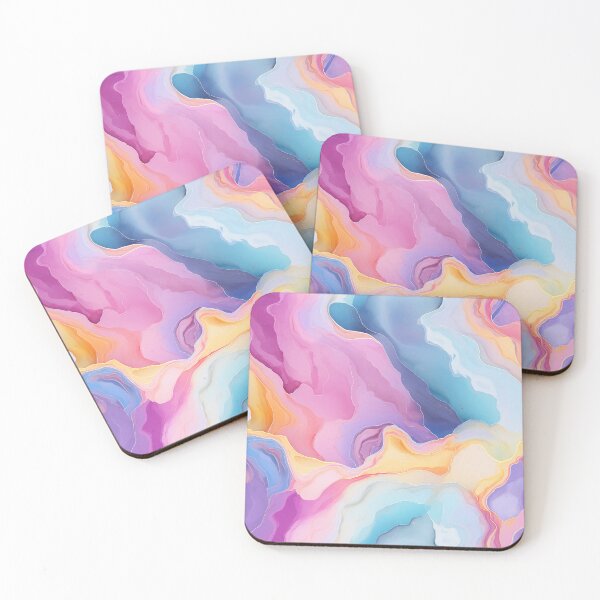 Item preview, Rainbows pastel Cross section Agate MarbleTexture style Sublimation Design designed and sold by BabydellArt.