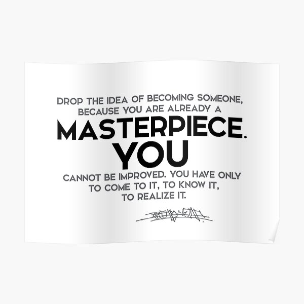you are already a masterpiece - osho Poster