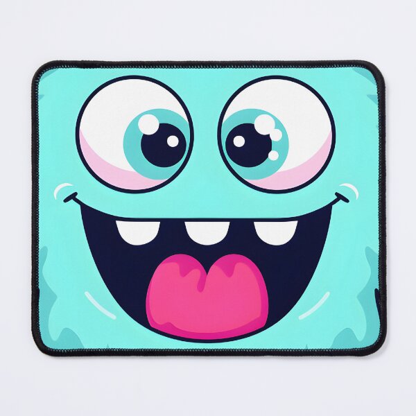 Item preview, Playful Blue Monster Face designed and sold by aigcx.
