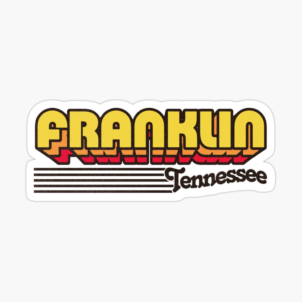 Franklin, Tennessee | Retro Stripes Sticker