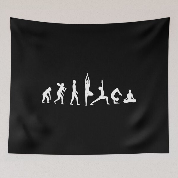 Item preview, Evolution of Yoga - Darwins theory of enlighten	t (white)  	 designed and sold by hchaxkzvl90.