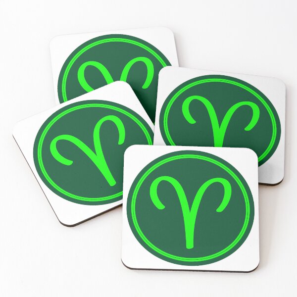 Item preview, Aries Symbol Greenies Circle designed and sold by MysticZodiac.