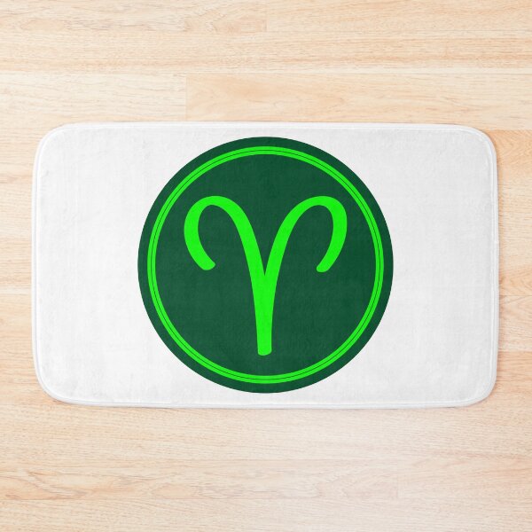 Item preview, Aries Symbol Greenies Circle designed and sold by MysticZodiac.