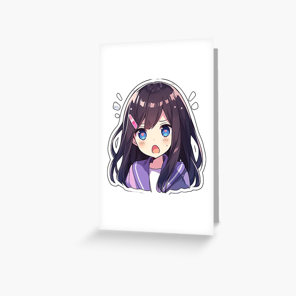 Cute Anime Girl Sticker for Sale by KLYPStickers