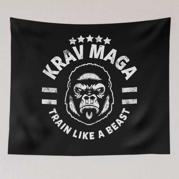Item preview, KRAV MAGA - TRAIN LIKE A BEAST designed and sold by ShirtWreck.