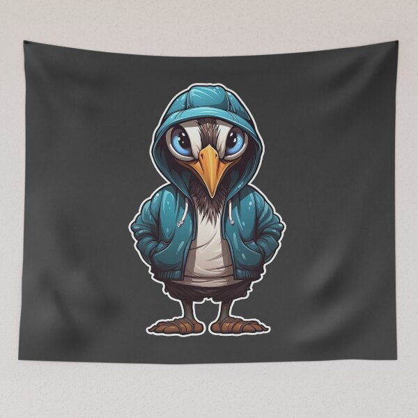 Item preview, Cool Peacock in casual clothing designed and sold by Sidewayanimals.