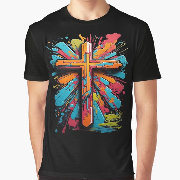 Item preview, Christian cross graffiti style. designed and sold by shaggydawgg.