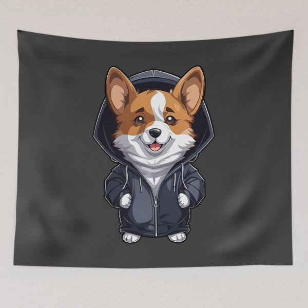 Item preview, Cool Pembroke Welsh Corgi in casual clothing designed and sold by Sidewayanimals.