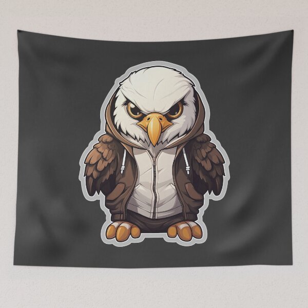 Item preview, Cool Peregrine Falcon in casual clothing designed and sold by Sidewayanimals.