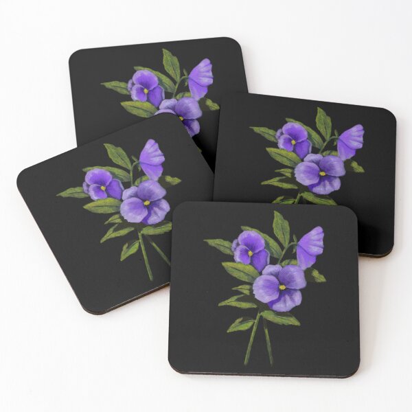 Item preview, Purple Pansies Original Colour Pencil Drawing	 designed and sold by gwnskhxc5.