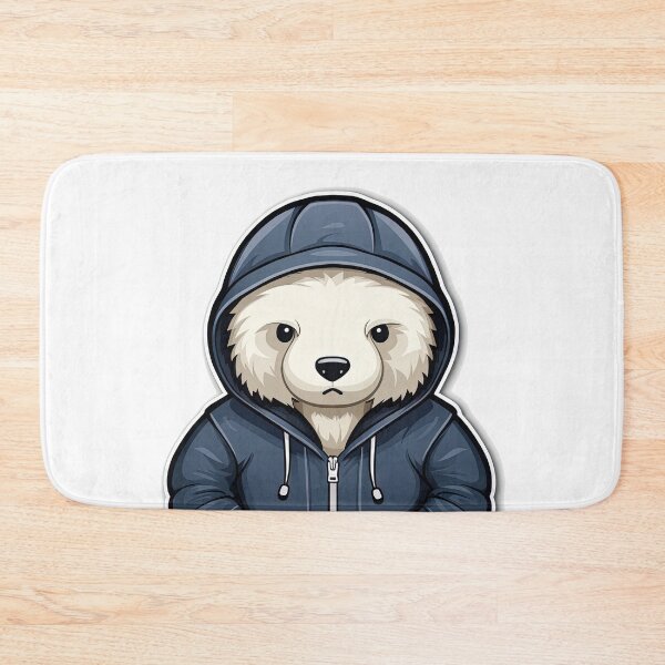 Item preview, Cool Polar bear in casual clothing designed and sold by Sidewayanimals.
