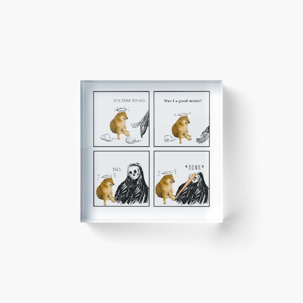 Item preview, Was I A Good Meme? No. Bonk. Cheems Doge designed and sold by wasari.