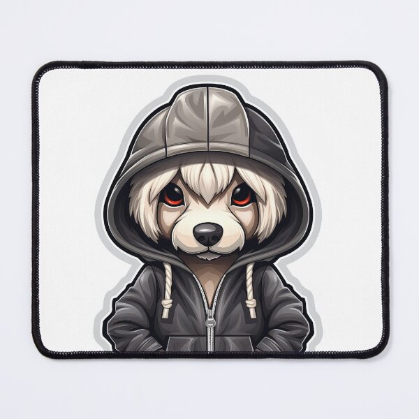 Item preview, Cool Poodle in casual clothing designed and sold by Sidewayanimals.