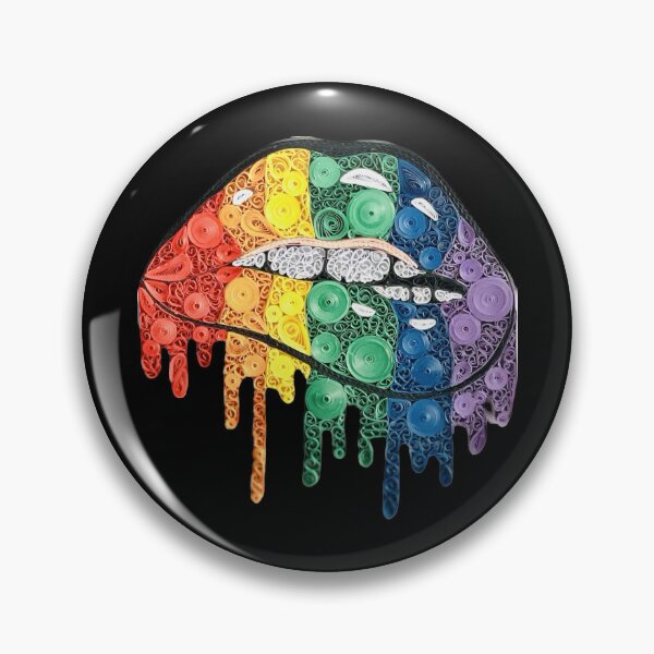 Item preview, Quilled Rainbow Lips designed and sold by BazingaCrafts.