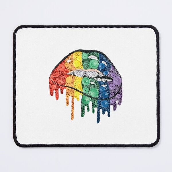 Item preview, Quilled Rainbow Lips designed and sold by BazingaCrafts.