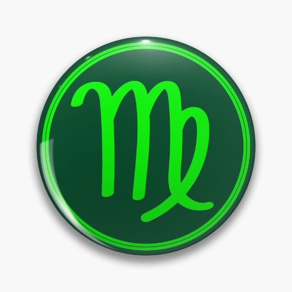 Item preview, Virgo Symbol Greenies Circle designed and sold by MysticZodiac.