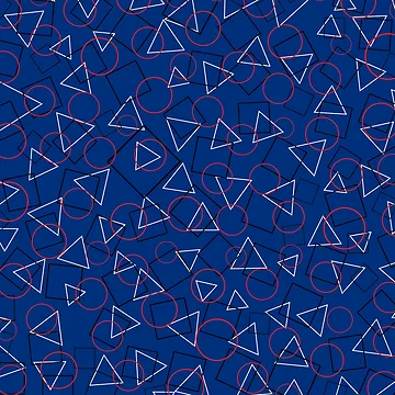 Artwork thumbnail, Basic Geometric Shapes Pattern4Babies by Patterns4Babies